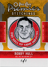 2008-2009 OPC Premier Stitchings PS-BH Bobby Hull