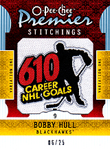 2008-2009 OPC Premier Stitchings PS-BH Bobby Hull