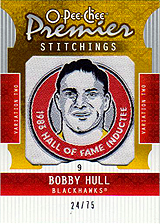 2008-2009 OPC Premier Stitchings PS-BH Bobby Hull