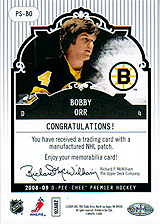 2008-2009 OPC Premier Stitchings PS-BO Bobby Orr