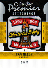 2008-2009 OPC Premier Stitchings PS-CN Cam Neely