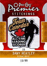 2008-2009 OPC Premier Stitchings PS-DH Dany Heatley