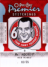 2008-2009 OPC Premier Stitchings PS-GH Gordie Howe