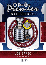 2008-2009 OPC Premier Stitchings PS-JS Joe Sakic
