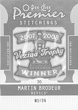 2008-2009 OPC Premier Stitchings PS-MB Martin Brodeur