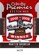 2008-2009 OPC Premier Stitchings PS-MB Martin Brodeur
