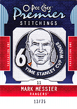 2008-2009 OPC Premier Stitchings PS-ME Mark Messier