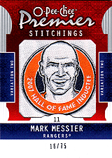 2008-2009 OPC Premier Stitchings PS-ME Mark Messier