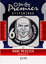 2008-2009 OPC Premier Stitchings PS-ME Mark Messier