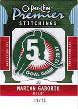 2008-2009 OPC Premier Stitchings PS-MG Marian Gaborik