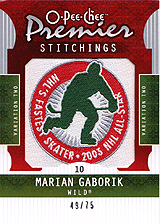 2008-2009 OPC Premier Stitchings PS-MG Marian Gaborik