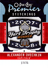 2008-2009 OPC Premier Stitchings PS-OV Alexander Ovechkin