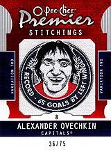 2008-2009 OPC Premier Stitchings PS-OV Alexander Ovechkin