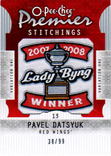 2008-2009 OPC Premier Stitchings PS-PD Pavel Datsyuk