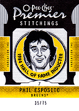 2008-2009 OPC Premier Stitchings PS-PE Phil Esposito