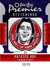 2008-2009 OPC Premier Stitchings PS-PR Patrick Roy