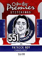2008-2009 OPC Premier Stitchings PS-PR Patrick Roy
