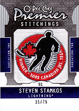 2008-2009 OPC Premier Stitchings PS-SS Steven Stamkos
