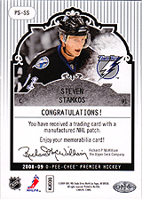 2008-2009 OPC Premier Stitchings PS-SS Steven Stamkos