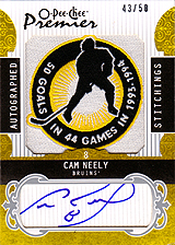2008-2009 OPC Premier Stitchings Auto APS-CN Cam Neely