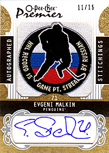 2008-2009 OPC Premier Stitchings Auto APS-EM Evgeni Malkin