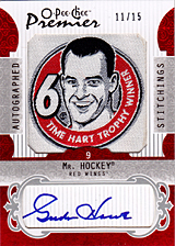 2008-2009 OPC Premier Stitchings Auto APS-GH Gordie Howe