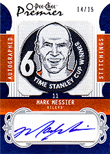 2008-2009 OPC Premier Stitchings Auto APS-MM Mark Messier