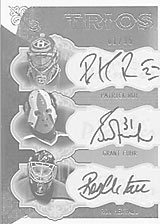 2008-2009 OPC Premier TRIOS PP3-RFH Grant Fuhr :: Patrick Roy :: Ron Hextall
