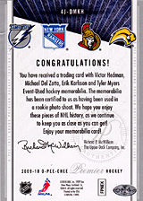2008-2009 OPC Premier Foursomes 4J-DMKH Erik Karlsson :: Michael Del Zotto :: Tyler Myers :: Victor Hedman