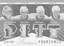2008-2009 OPC Premier Foursomes 4J-FCMS Evgeni Malkin :: Jordan Staal :: Marc-Andre Fleury :: Sidney Crosby