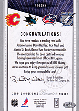 2008-2009 OPC Premier Foursomes 4J-ISHN Dany Heatley :: Jarome Iginla :: Martin St. Louis :: Rick Nash