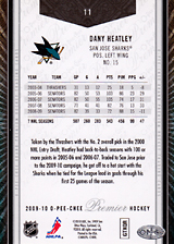2008-2009 OPC Premier Regular Cards 11 Dany Heatley
