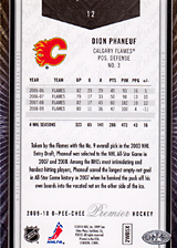 2008-2009 OPC Premier Regular Cards 12 Dion Phaneuf