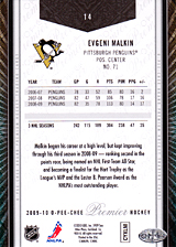 2008-2009 OPC Premier Regular Cards 14 Evgeni Malkin