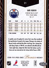 2008-2009 OPC Premier Regular Cards 21 Jari Kurri