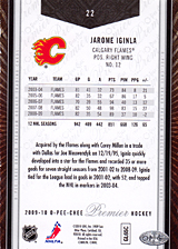 2008-2009 OPC Premier Regular Cards 22 Jarome Iginla