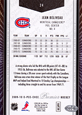 2008-2009 OPC Premier Regular Cards 24 Jean Beliveau