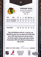 2008-2009 OPC Premier Regular Cards 26 Jonathan Toews