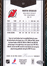 2008-2009 OPC Premier Regular Cards 32 Martin Brodeur
