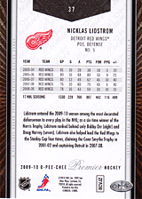 2008-2009 OPC Premier Regular Cards 37 Nicklas Lidstrom