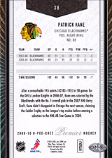 2008-2009 OPC Premier Regular Cards 38 Patrick Kane