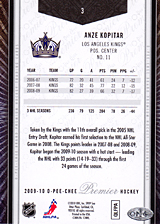 2008-2009 OPC Premier Regular Cards 3 Anze Kopitar