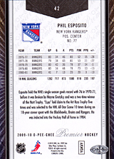 2008-2009 OPC Premier Regular Cards 42 Phil Esposito