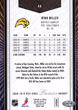 2008-2009 OPC Premier Regular Cards 48 Ryan Miller