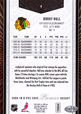 2008-2009 OPC Premier Regular Cards 4 Bobby Hull