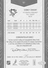 2008-2009 OPC Premier Regular Cards 51 Sidney Crosby