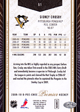 2008-2009 OPC Premier Regular Cards 51 Sidney Crosby