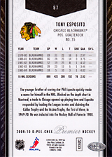 2008-2009 OPC Premier Regular Cards 57 Tony Esposito