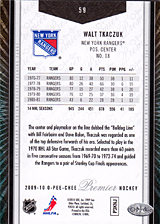 2008-2009 OPC Premier Regular Cards 59 Walt Tkaczuk