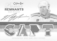 2008-2009 OPC Premier Remnants Quads Auto AR4-MM Mark Messier